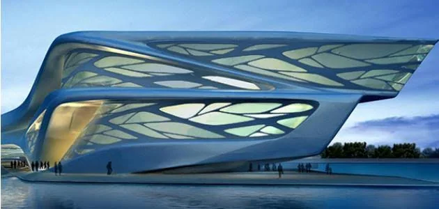 تصميم معماري مفاهيمي لمبنى حديث